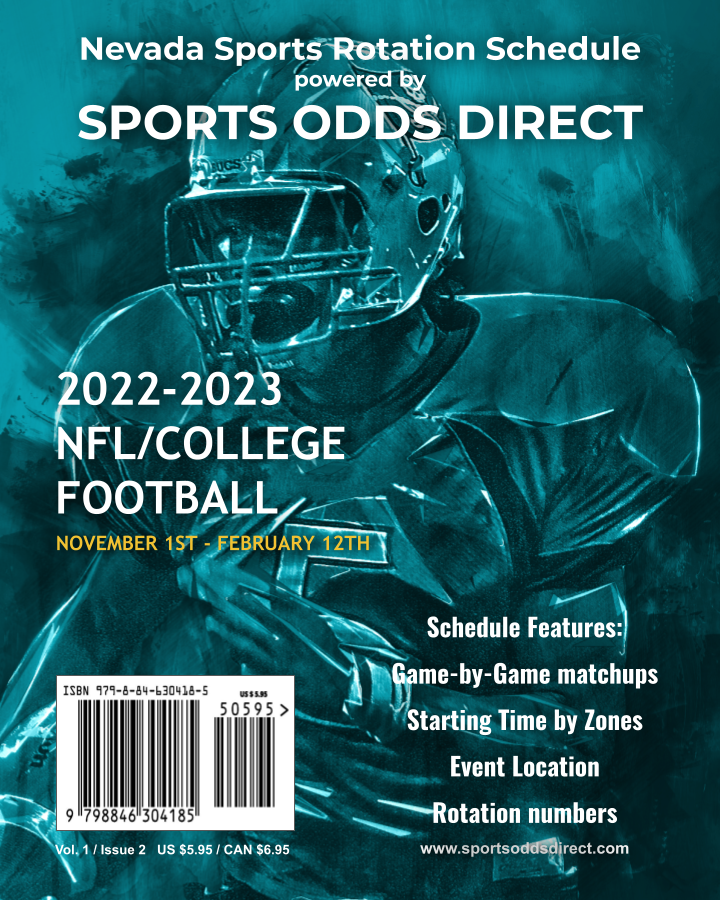 2022 NFL/College Football Schedule Book 2