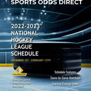 2022-2023 National Hockey League Schedule Book 2 Cover