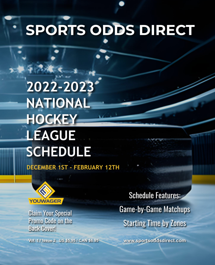 2022-2023 National Hockey League Schedule Book 2 Cover