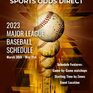 2023 Major LEague Baseball Schedule Book 1