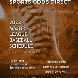 2023 MLB Baseball Scedule, Book 3